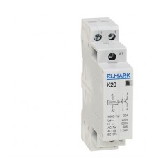 Contactor modular 20A 230V 1P 2NO #K20